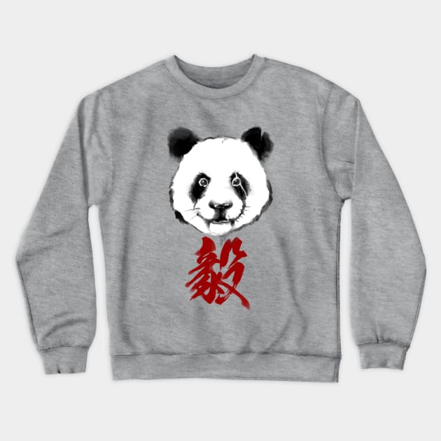 Panda face Crewneck Sweatshirt by Soodle